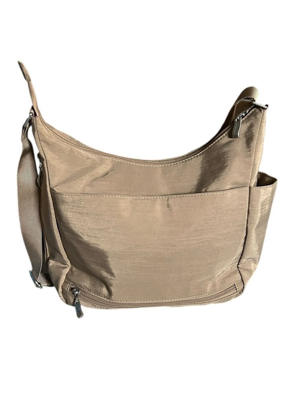 Baggallini Everywhere Bag Crossbody Shoulder Bag with RFID Wristlet Beach Tan - Picture 2 of 13